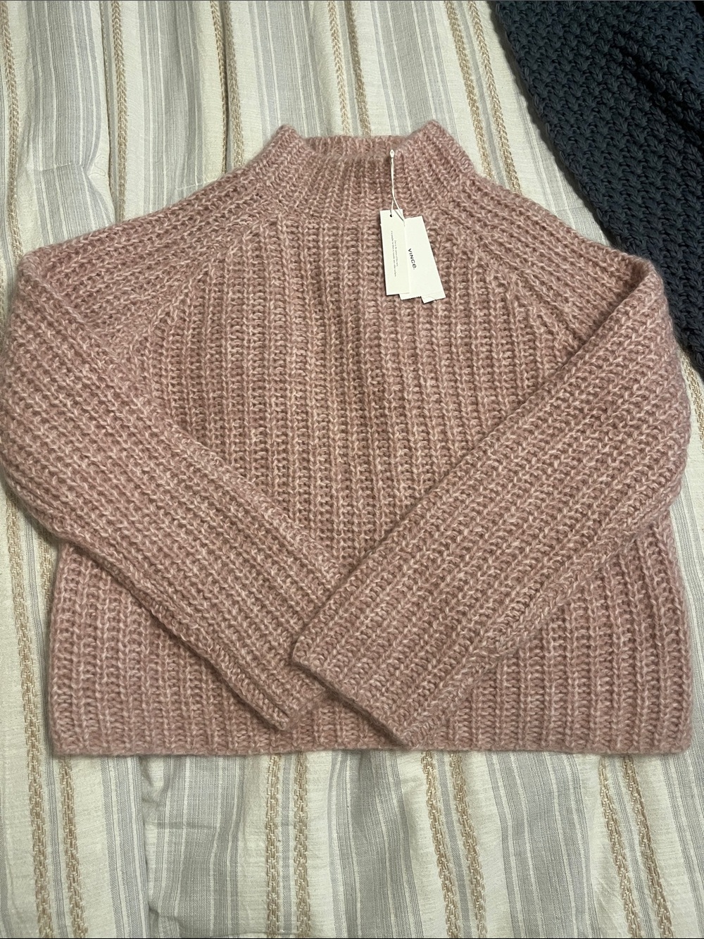 Vince Alpaca Mohair Wool Mockneck Sweater
